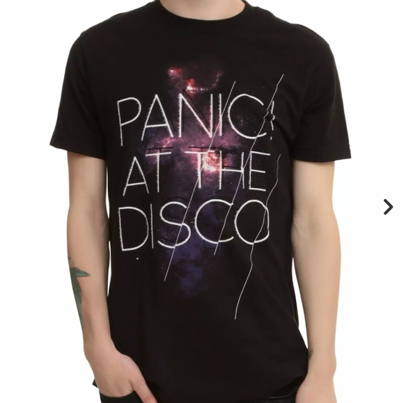 (5 For $25) Vintage Panic At The Disco Galaxy Band Tee XL - Picture 2 of 6